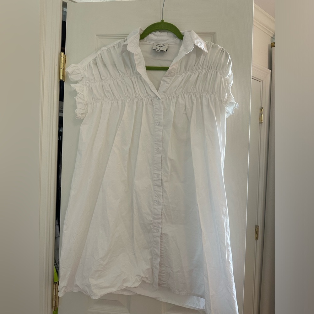 Lili Sidonio Smocked Mini Dress XS